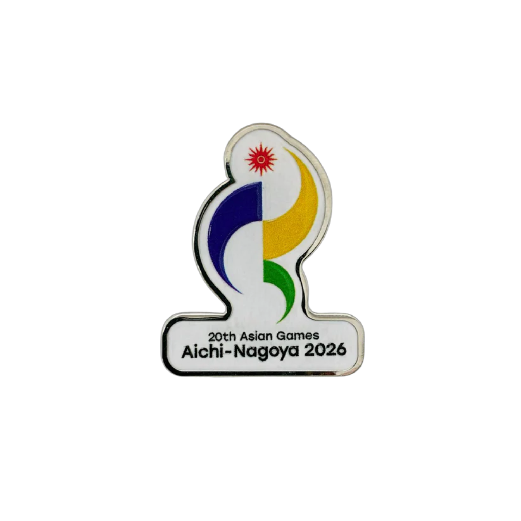 20th Asian Games Pin Badge With Emblem